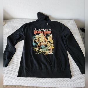 NWT Black Silent Night Deadly Night Hoodie, XXXL